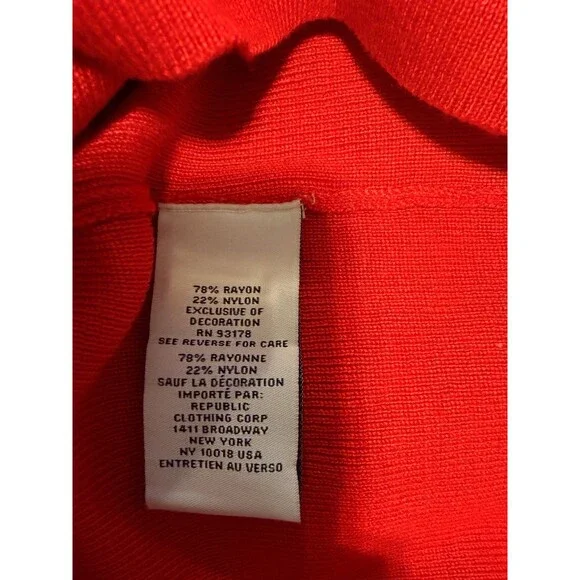 Carmen Marc Valvo Red Star Embellised Tank-Small- NWT $58 retail - Picture 6 of 8